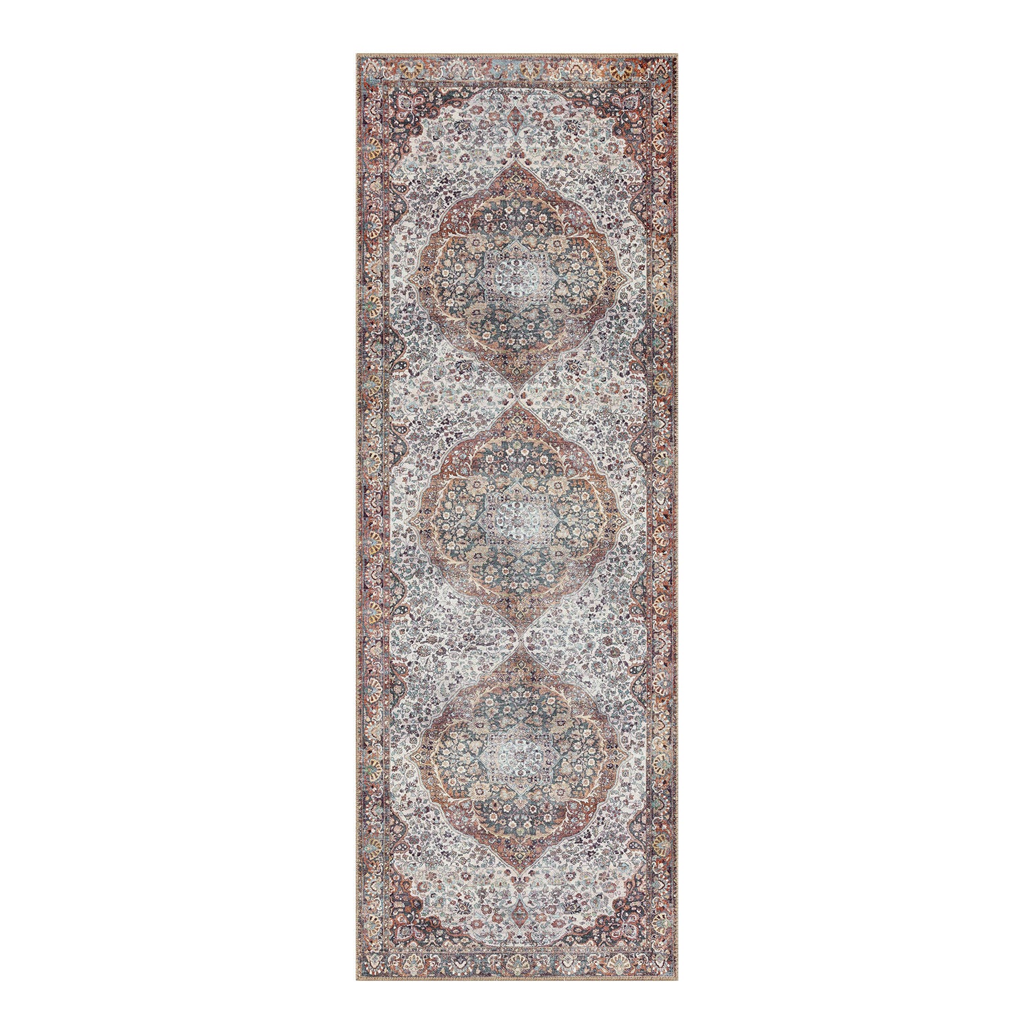 Wynter Oriental Area Rug // Red + Multicolor