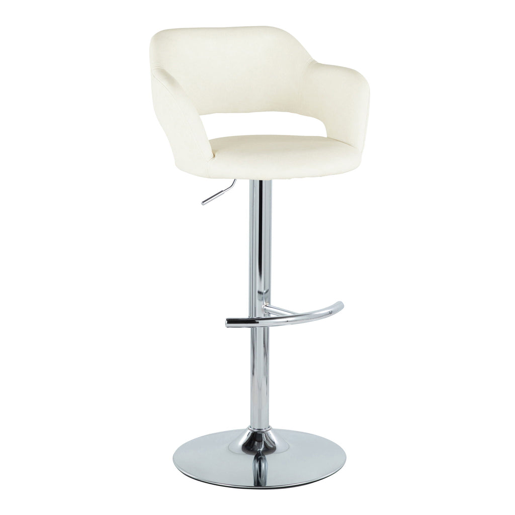 Margarite - Contemporary Ajustable Barstool With Swivel (Set of 2)