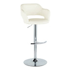 Margarite - Contemporary Ajustable Barstool With Swivel (Set of 2)