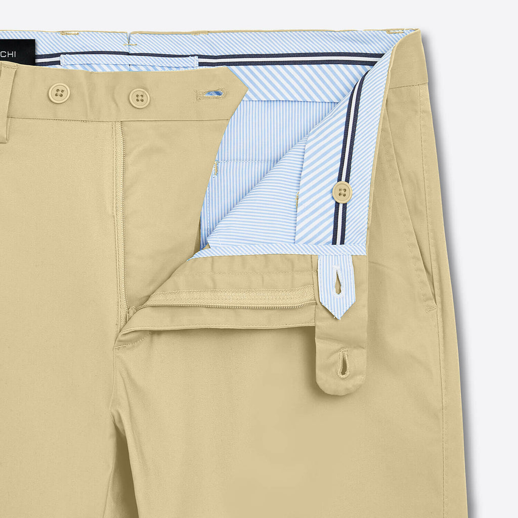 Mens Slim Chino Shorts // Sand