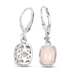 2.52 Carat Genuine Ethiopian Opal .925 Sterling Silver Earrings