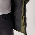 Water Repellent Windproof Quilted Coat // Olive