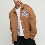 Miami Dolphins Bomber Jacket // Brown