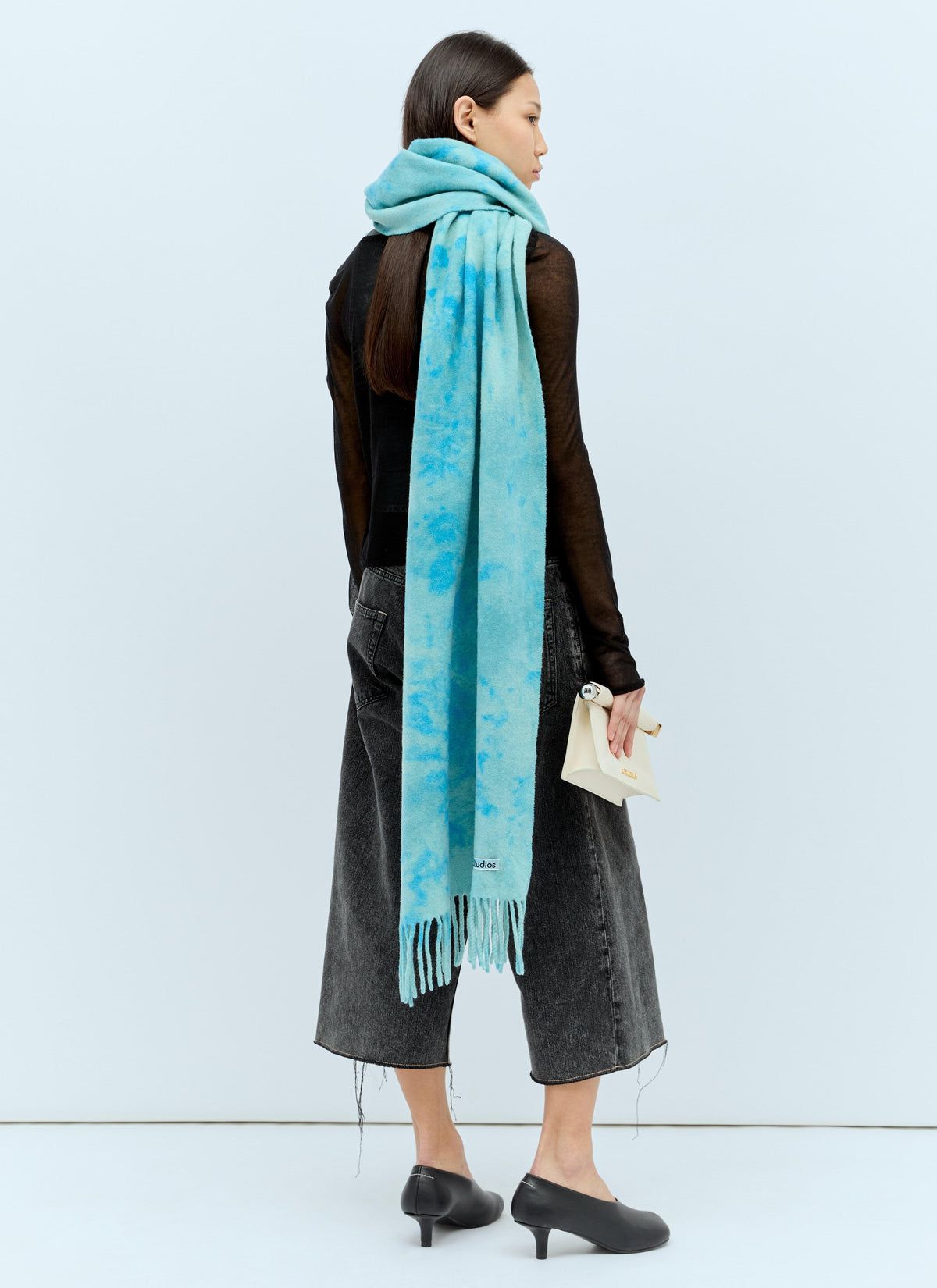 Acne Studios Women Narrow Tie-Dye Wool Scarf