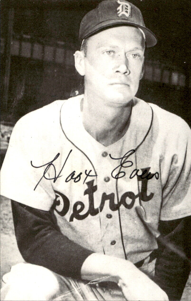 Hoot Evers Tigers d. 1991 Signed/Autographed 3x5  Photo 178217