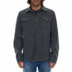 Bentley Heavy Faux Wool Work Shirt  // Charcoal