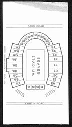 September 23, 1972 Navy vs. Penn State College Football Game Ticket Stub 189870
