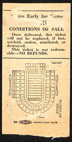 October18, 1952  Navy vs. Maryland College Football Game Ticket Stub 189877