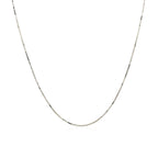 14k White Gold Classic Box Chain 0.6mm