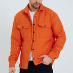 Harvey Plaid Lumberjack Shirt // Orange