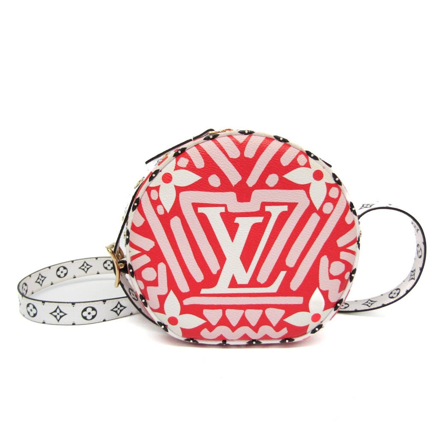 Louis Vuitton // Monogram Canvas + PVC Boite Chapeau Souple Shoulder Bag // Blanc + Rouge // Pre-Owned