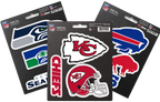 NFL Official Team Sticker Mats - Set of 3 Stickers