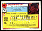 1992 Topps Gold Basketball David Robinson HOF Card #277 San Antonio Spurs