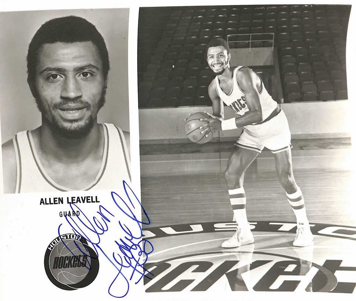 Allen Leavell Rockets Vintage Team Issued Signed/Auto 8x10 Photo 189100