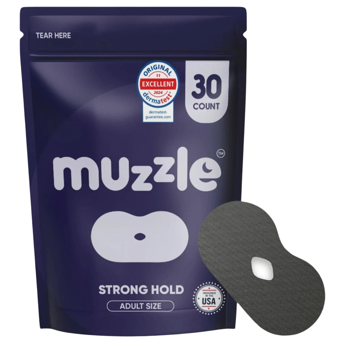 Muzzle® Mouth Tape for Adults (Strong Hold)