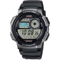 Casio Men’s World Time Digital Watch with Black and Silver Dial - AE-1000W-1BVCF