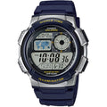 Casio Men's Blue Digital Watch with World Time Display - AE-1000W-2A2