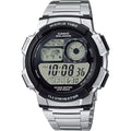 Casio Men’s World Time Digital Stainless Steel Watch with Black Dial - AE-1000WD-1AVCF