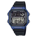Casio Men's Blue Accent Digital Resin Strap Watch - AE-1300WH-2AVDF