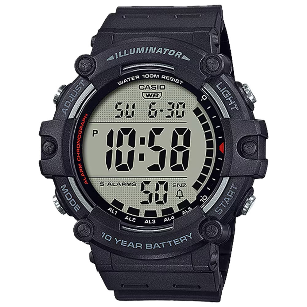 Casio Men's Digital Sport Watch with Black Dial - AE-1500WH-1AV