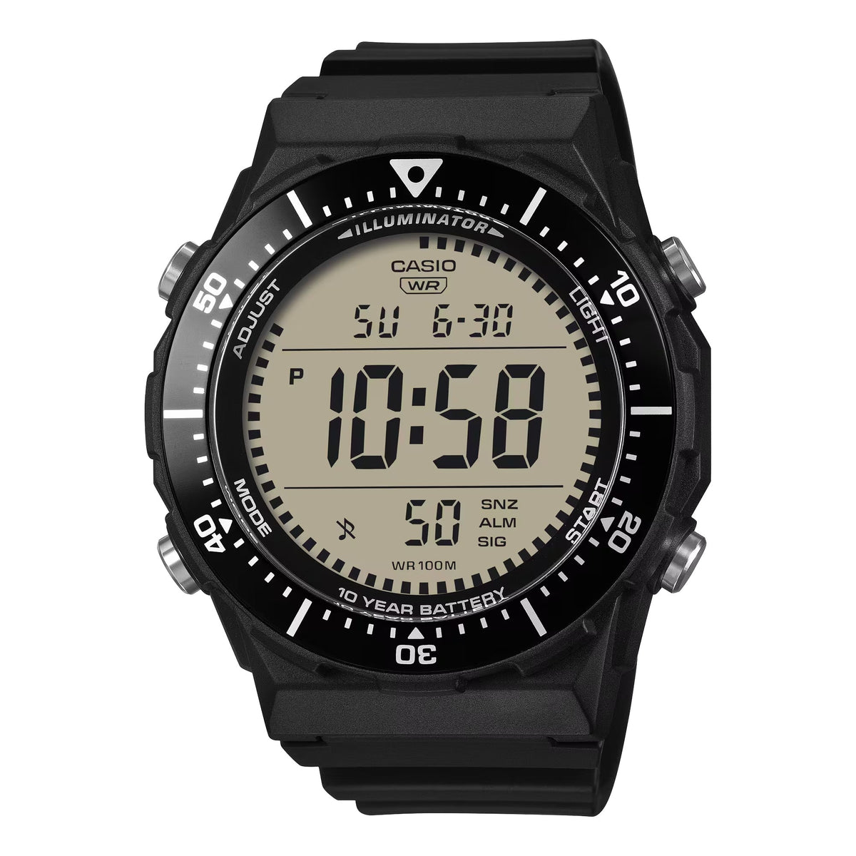 Casio Men's Black Digital Watch with Gray Dial - AE-1700H-1AVCF