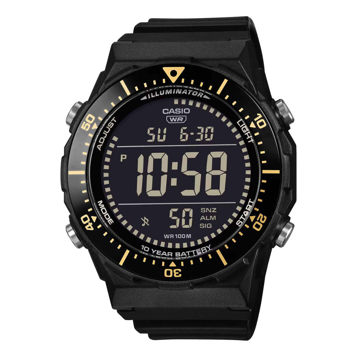 Casio Men’s Black Digital Watch with Black Dial - AE-1700H-1BVCF