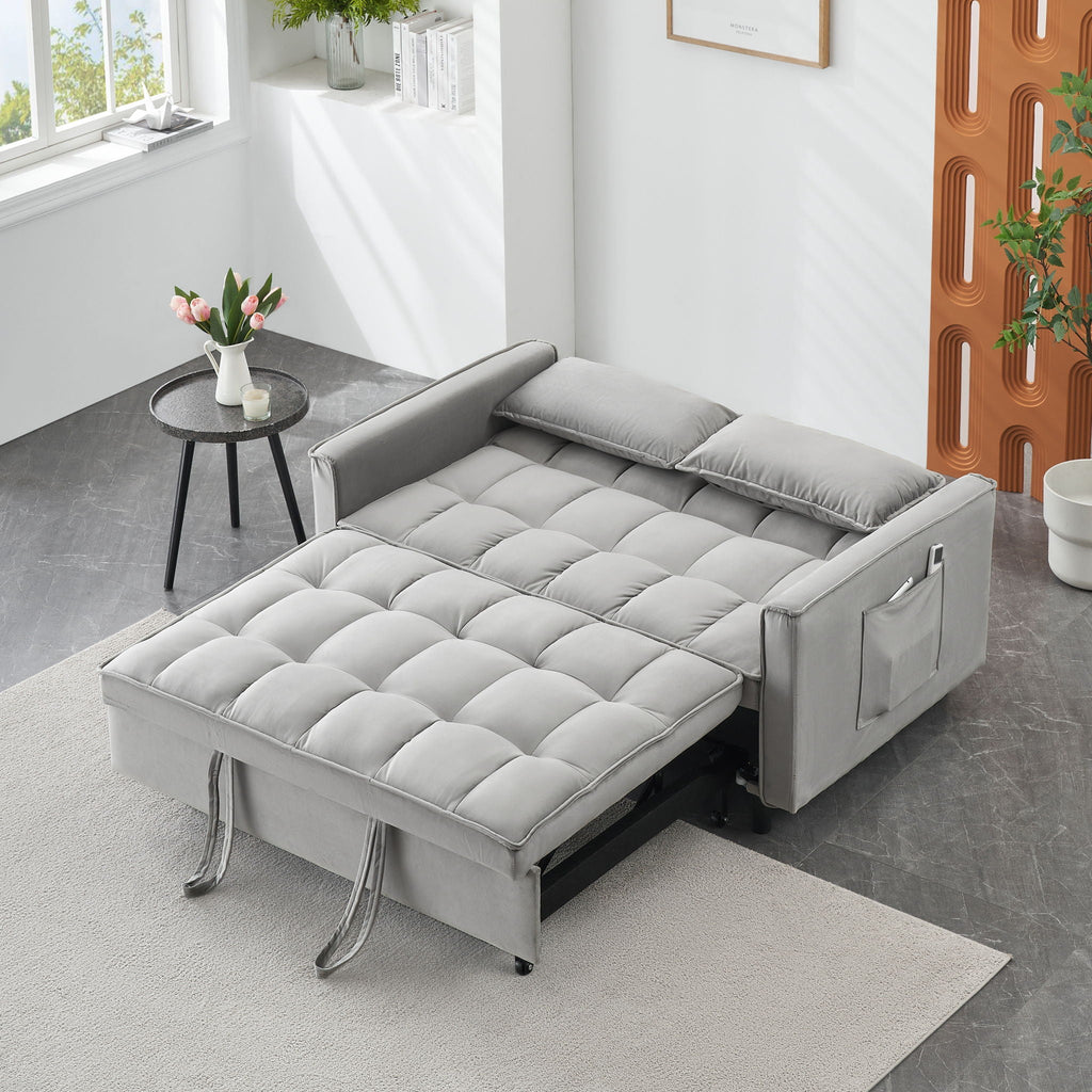 Sofa Bed With Pockets, 3 In 1 Convertible