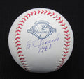 Bob Friend Signed/Auto Yankees 100th OML Baseball JSA Inscr 186676