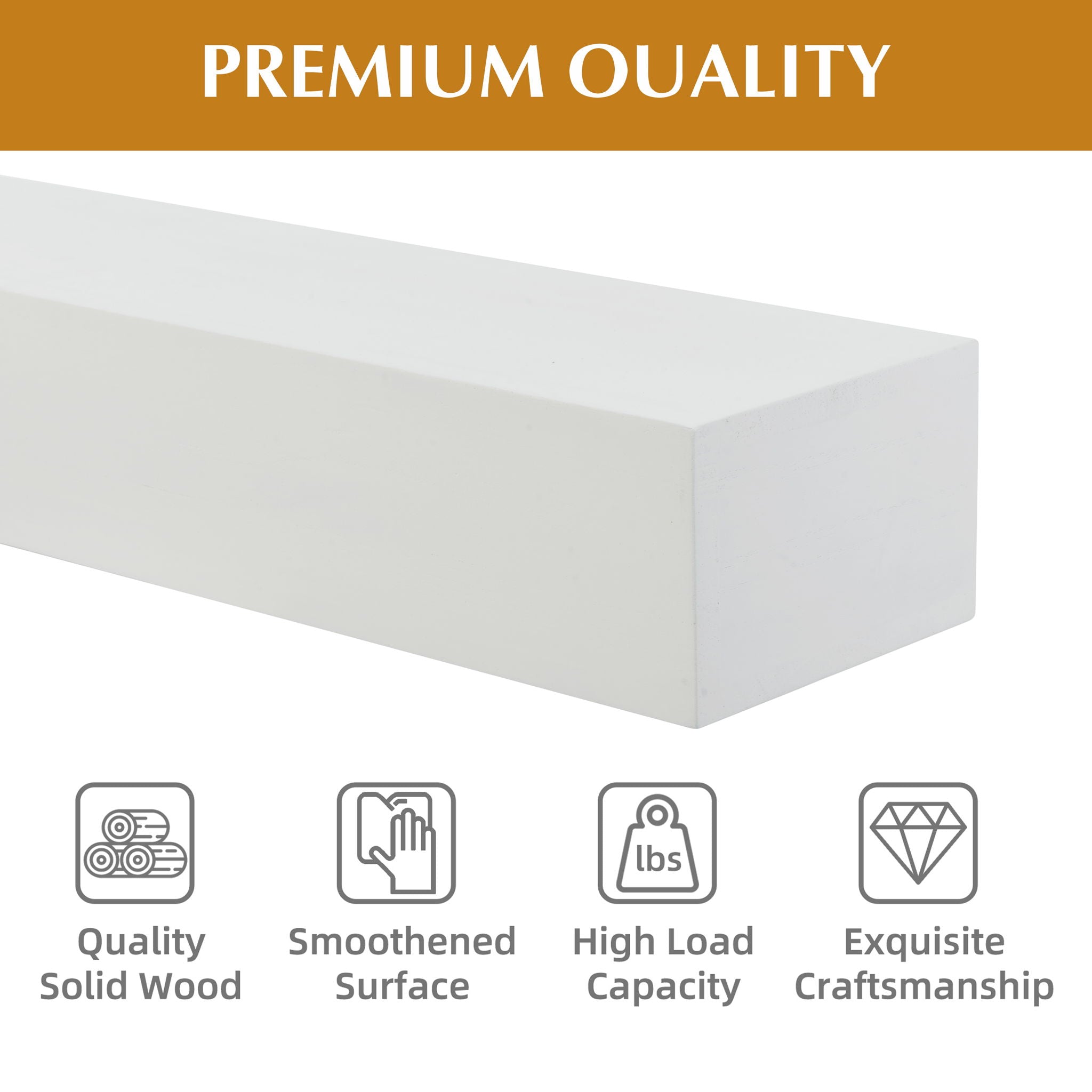 Fireplace Mantel Floating Shelf