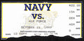 October 11, 1997 Air Force vs. Navy College Football Game Ticket Stub 190211
