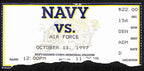 October 11, 1997 Air Force vs. Navy College Football Game Ticket Stub 190211