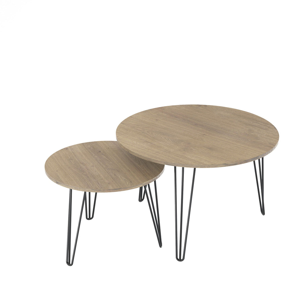 Round Nesting Coffee Table (Set of 2)