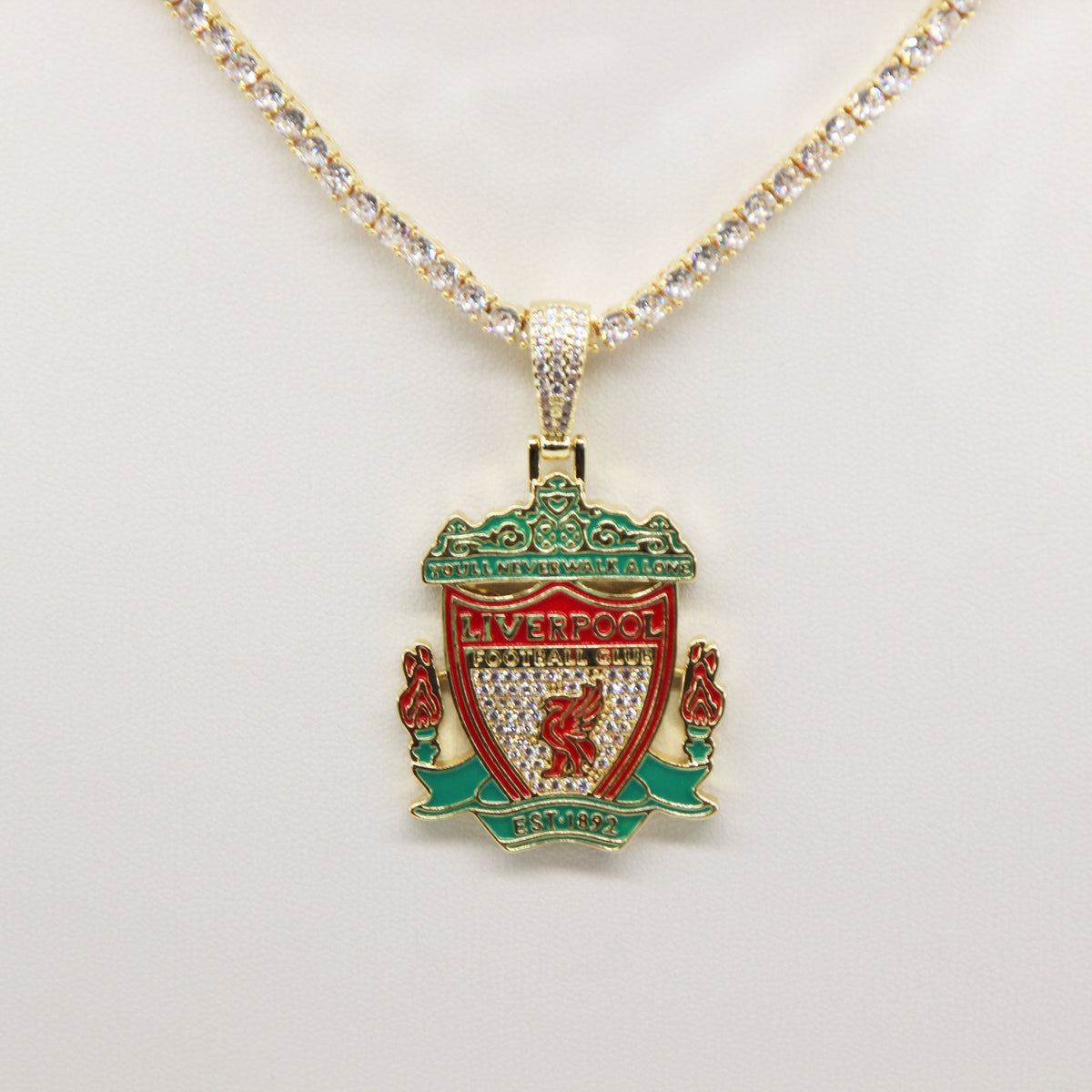 Liverpool Football Club Necklace – LFC Crest Pendant Jewelry Gift for Fans