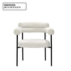 Upholstered Accent Dining Chairs With Armrests (Set of 2)