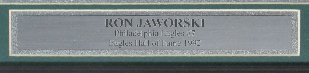 Ron Jaworski Eagles Signed/Autographed 8x10 Photo Framed Best Authentics 149032