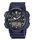 Casio Men's Analog-Digital Sport Watch with Blue Dial - AEQ-110W-2AV