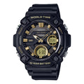 Casio Men's Analog-Digital Sport Watch with Gold Dial - AEQ-120W-9AVCF