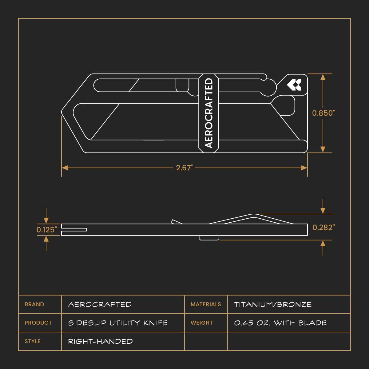 Sideslip Utility Knife