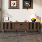 TV Stand For TVs Up To 80", Media - Dark Brown