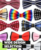 Vittorio Farina Boy's Design Satin Bow Tie