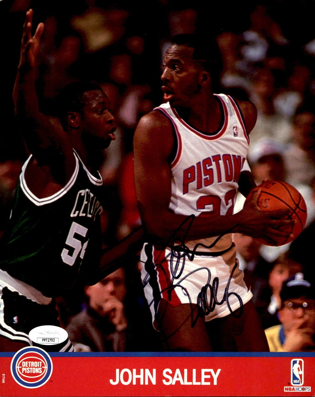 John Salley Detroit Pistons Signed/Autographed 8x10 Photo JSA 160939