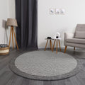 Jute Sisal Round Rug // Gray
