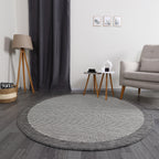 Jute Sisal Round Rug // Gray