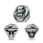 Philadelphia Eagles 2025 Championship Ring & Trophy Replica Set — Hurts (#1) or Barkley (#26) Edition