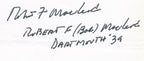 Robert McLeod AFL Houston Oilers Signed Letter JSA 140479