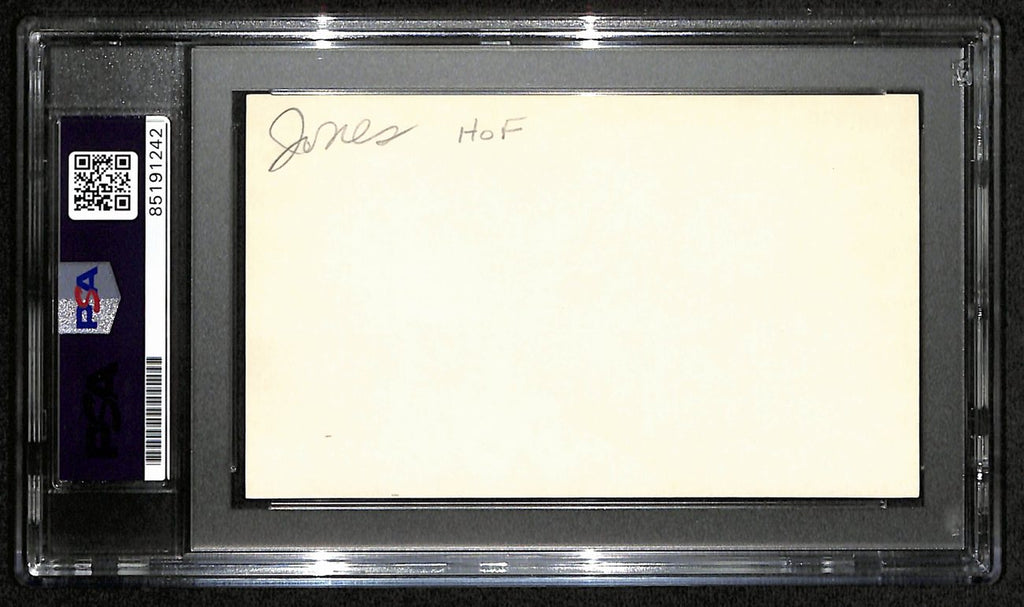 K.C. Jones HOF Signed/Auto 3x5 Index Card Boston Celtics PSA/DNA 188551