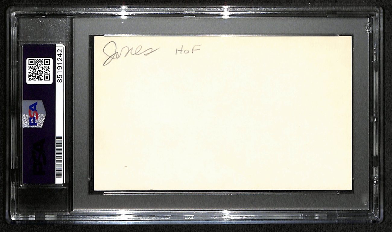 K.C. Jones HOF Signed/Auto 3x5 Index Card Boston Celtics PSA/DNA 188551