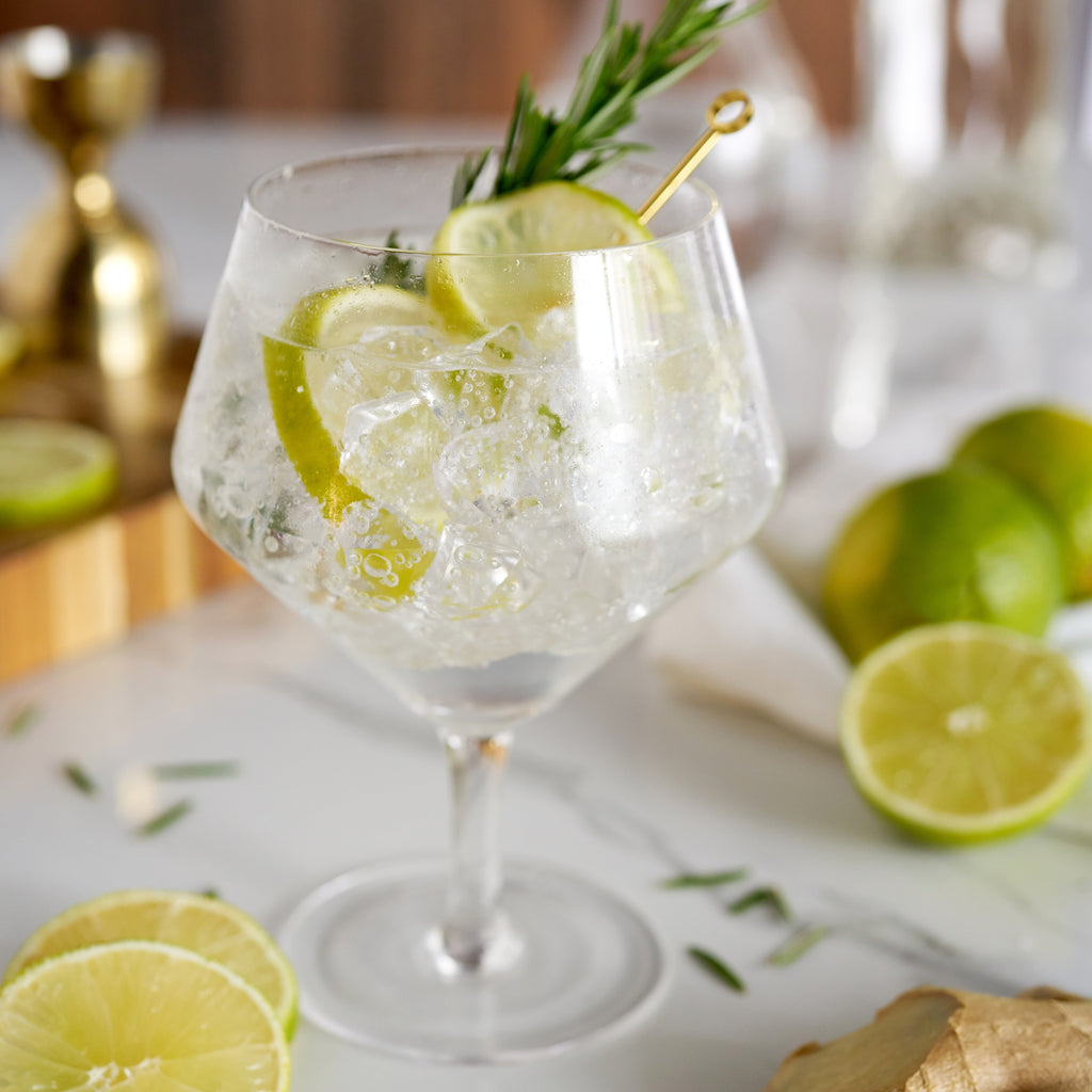 Raye Angled Crystal Gin & Tonic Glasses, Set of 2