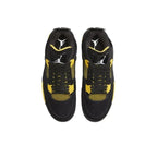 Air Jordan 4 Retro Thunder – Men's Iconic Sneakers (Black/Tour Yellow)