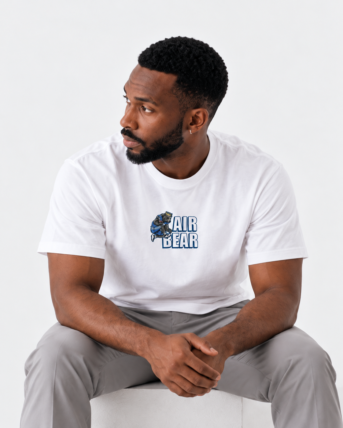 LE BYU Air Bear T-Shirt White
